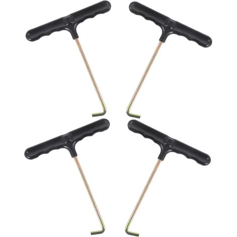 Juego de 4 ganchos para trampolín con herramientas de instalación y accesorios para trampolines y casas inflables. (1/5)