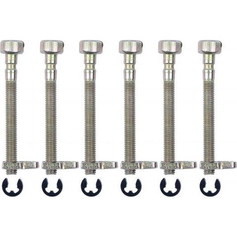6 vis de tendeur de chaîne pour Husqvarna modèles 36, 41, 136, 137, 141, 142, 235, 240. (1/4)