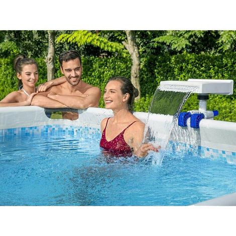 Cascata multicolore Led piscina fuori terra Soothing Flowclear Bestway 58619