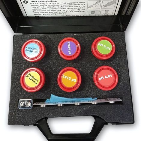 Milwaukee Kalibrierlösung Service Kit Eichset Kalibrierflüssigkeit Messgeräte (1/2)