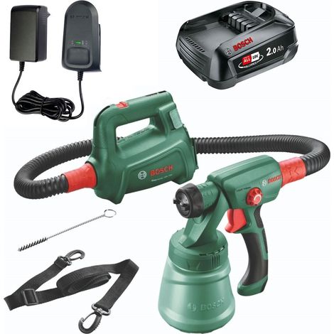 Bosch EasySpray 18v 18V-100 Cordless Paint Spray Gun System 1 x 2.0Ah Battery