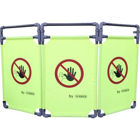 [NEUWERTIG] B-Ware Viso Barriere Absperrung Travolite Avolite8 Kunststoff Durchgang Verboten Schutz