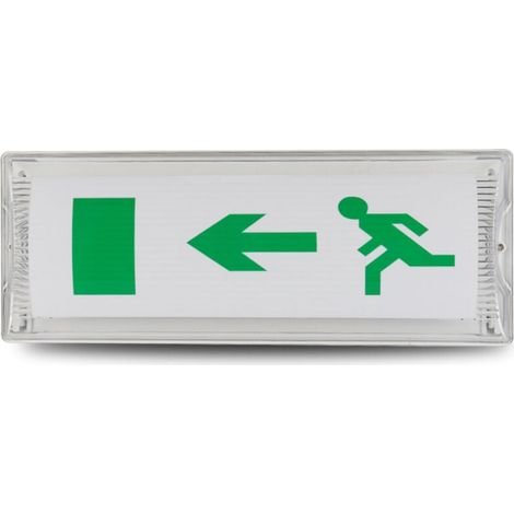 Voyant D'évacuation De Sécurité,Lumière De Sortie D'urgence,Lumière De Sortie De Sécurité LED,Lumière De Signe De Sortie De Secours de LED Pour Les Centres Commerciaux,Supermarché Etc(35115.5cm) (1/4)