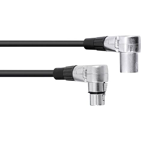XLR Cavo di collegamento Omnitronic 30220630 [1x Spina XLR 3 poli - 1x Presa XLR 3 poli] 1.50 m Nero (1/4)