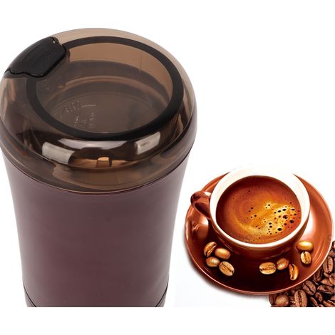 Moulin à café, broyeur à grains, broyeur pour plantes médicinales chinoises, broyeur électrique à sec, violet, norme européenne 220 V (1/5)