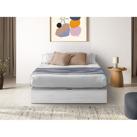 Sommier coffre avec tiroir 160 x 200 cm - Blanc - HESTIA de YSMÉE (1/4)