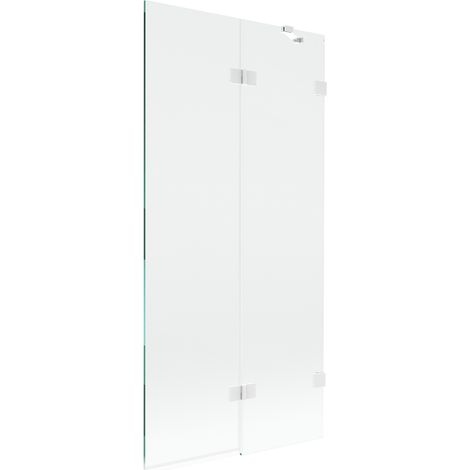 Mexen Lunar paratia per doccia a 2 ante destra 90 x 150 cm, trasparente, bianco - 897-090-100-20-00-P (1/5)