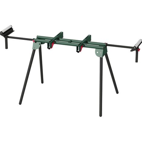 HOMCOM Supporto per Troncatrice in Metallo con Gambe Pieghevoli, 150 kg, Verde
