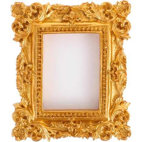 Cadre Photo Vintage en Résine Or Cadre Photo Décoratif de Table Style Européen Délicat pour Décoration Maison et Bureaux Petit Chic (1/5)