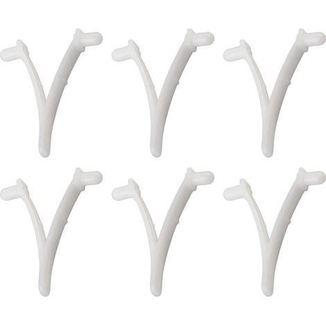 6 pièces pince papillon V pour piscine Spa brosse, rteau à feuilles, écumoire à feuilles, tête d'aspirateur (1/5)