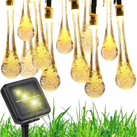 Solar-Gartenbeleuchtung mit LED-Lampen, 10 m