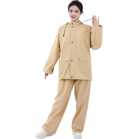 Vêtements de pluie - Imperméable Respirant - Combinaison À Capuche (1/5)
