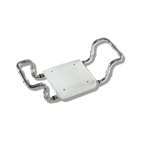 SEDILE PER VASCA IN POLIPROPILENE SENZA SCHIENALE TELAIO CROMO- Bianco - Cromo- DH- pezzi 1