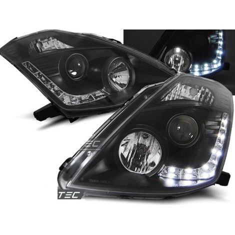 Paire de feux phares Nissan 350Z 03-05 xenon Daylight led noir-27361595
