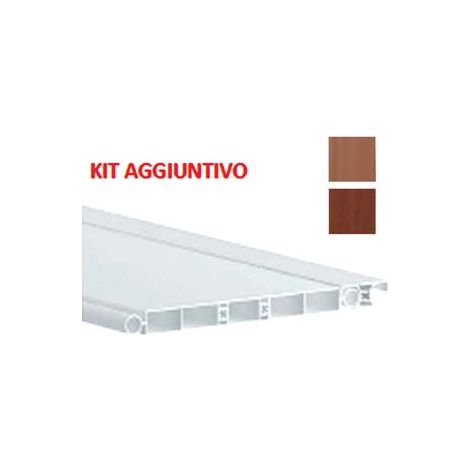 DOGA AGGIUNTIVA IN PVC PER PORTA A SOFFIETTO cm.13x210 mogano PINTO