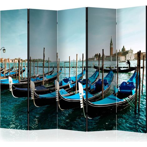 Paravent 5 Volets "Gondolas on the Grand Canal, Venice" 172x225cm (1/2)