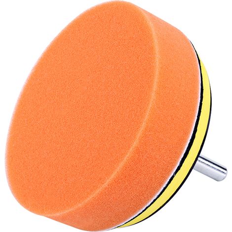 Kit de 5 tampons de polissage 4" pour polisseuse voiture avec adaptateur perceuse M10 (1/5)