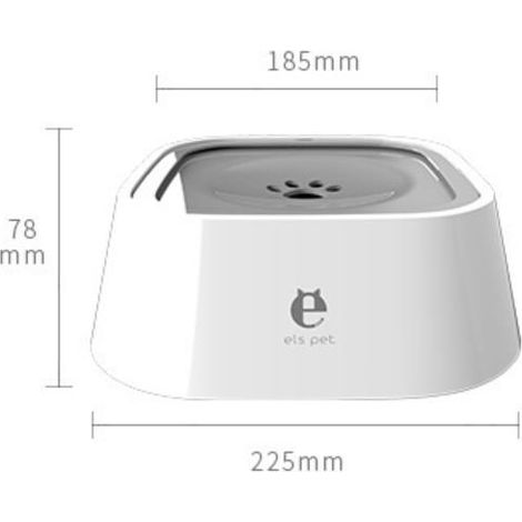 Bol à eau flottant pour chien et chat 1 pièce avec filtre 2L, chariot à bol d'eau pour chat résistant aux déversements en ABS antidérapant pour distributeur lent pour animaux de compagnie (1/4)