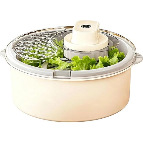 Elektrischer Obst- und Gemüseschleuder-Reiniger Elektrischer Gemüsewascher für Salat, Beeren, Spinat, Küche, Haushalt, Restaurant, Wohnung (1/5)