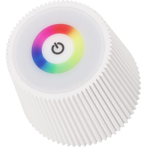 Lampe bouteille LED plissée, étanche IP54, 4 modes d'éclairage, couleurs respirantes, 2000 mAh, sans fil, veilleuse pour café, bar, maison, blanche (1/5)