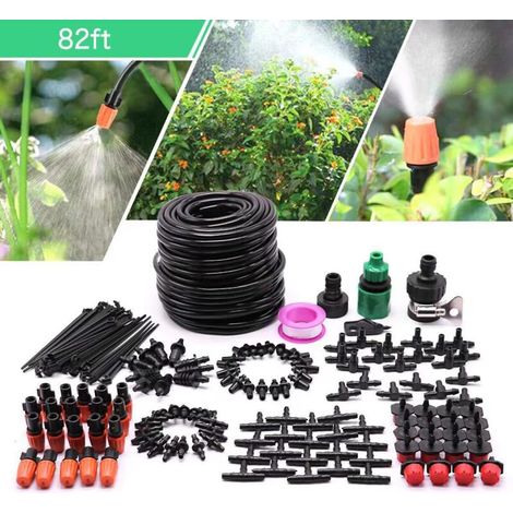 Kit Système D'irrigation DIY jardinage 25M Goutte à Goutte Jardin Système d'Arrosage Pour Jardin, Pelouse, Paysage, Potager (1/5)