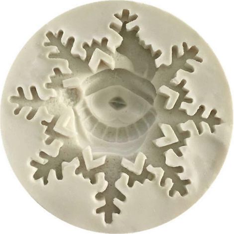 Moule en Silicone 3D pour Gâteau de Noël - Flocon de Neige et Bonhomme de Neige (1/4)