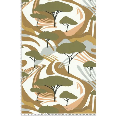 Papier peint Contemporain Vert Bensimon 3 Lutèce (1/2)