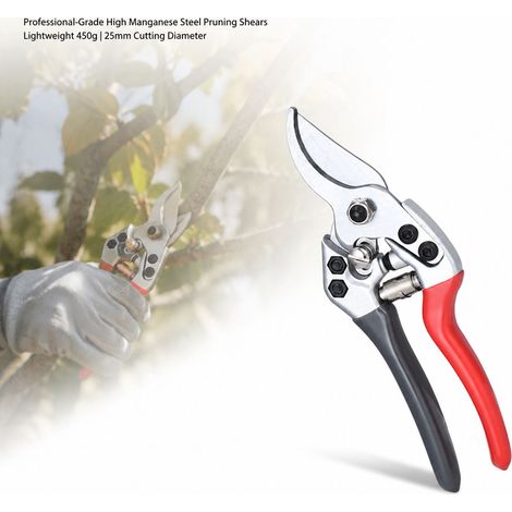 Forbici da potatura Toivize - Acciaio al manganese - Ergonomiche - Lama taglia-rami da 25 mm - Impugnatura antiscivolo - Giardinaggio, potatura rose, lavori fai da te all'aperto (1/4)