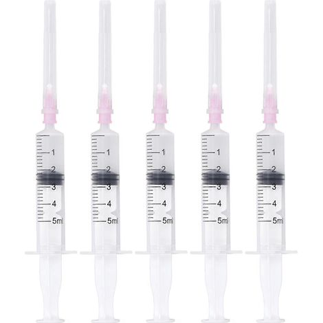 Stück Tintenfüllspritzen aus Kunststoff, 5 ml, Injektor, Zeichenwerkzeug mit Skala für Druckerpatronen