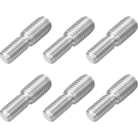 6pcs Boulon à Tige Filetée Double Extrémité M10x20mm à M12x20mm (1/5)