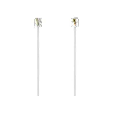 Hama 00201135 cable telefónico 10 m Blanco