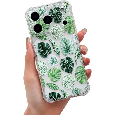 Coque pour iPhone 18 Pro Max,Motif Floral,Grande Feuille (1/5)