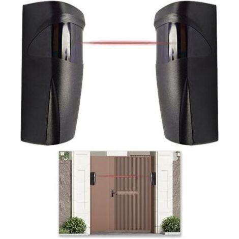 Photocellule infrarouge universelle 12V/24V AC/DC – Capteur extérieur pour portail automatique – Installation murale orientable 135° – IP55 (1/5)