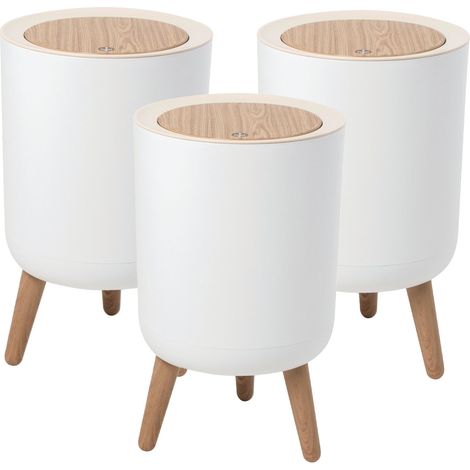 3 Poubelle de salle de bain push MALMO 7L (1/5)