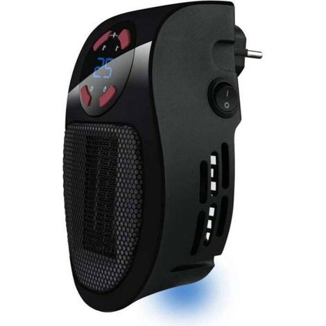 Radiateur Electrique Ceramique - 1500 W - Thermostat Reglable - Fonction Ventilateur - 2 Niveaux Puissance - 1 Unite (1/4)
