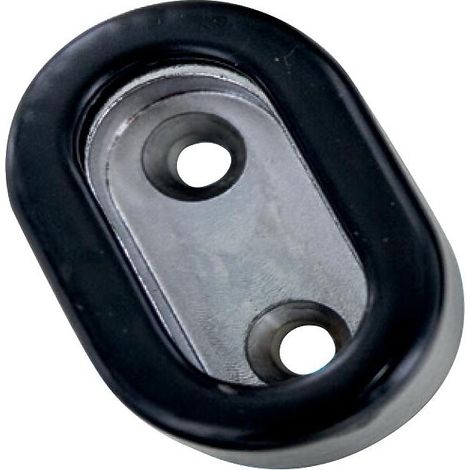 Enjoliveurs d'extrémités à visser Tahaa zamak noir mat pour tubes de penderie 30 x 15 - BILCOCQ DUVAL