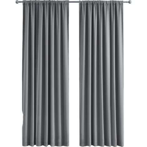 Rideaux occultants pour chambre à coucher, tissu isolant thermique, adaptés à une chambre à coucher, 2 pièces, 132 x 274 cm