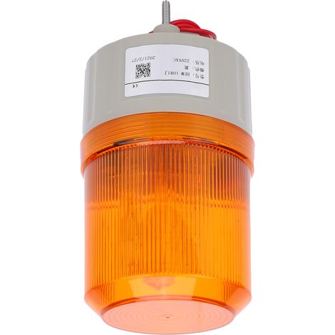 BERM-Warnleuchte mit LED-Ton und Licht, Notfallalarmlampe BEM-1081J, 220 V AC, Gelb (1/5)