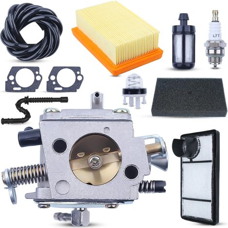 LinDuxe TS400 Vergaser für Sthil TS400 TS 400 Betonsäge, Vergaser mit Luftfiltersatz, Ersatz für Tillotson HS-274E 4223-120-0600 (1/4)