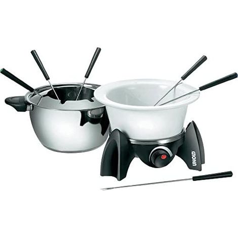 Unold 48615 Fonduta 500 W Con regolazione manuale della temperatura Nero, Argento (1/5)
