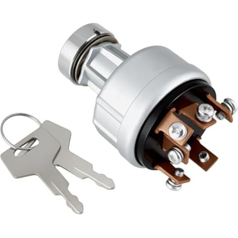 Interrupteur de démarrage 6 broches 2 clés compatible avec Takeuchi TB125/135/145/175/228/235/250 1700100023/1700100052 (1/4)