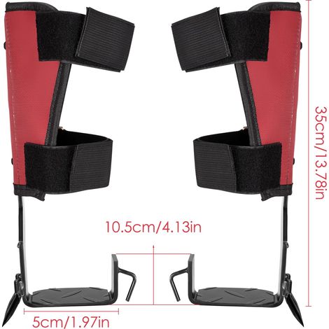 Tree Climbing Spikes Set with Adjustable Safety Harness Belt Straps (1/4)