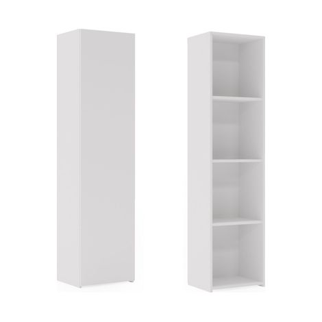 Libreria solida LONI 160x40 cm - colore Bianco