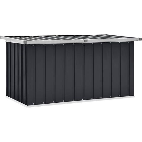Boîte de rangement de jardin Coffre de jardin Anthracite 129x67x65 cm (1/5)
