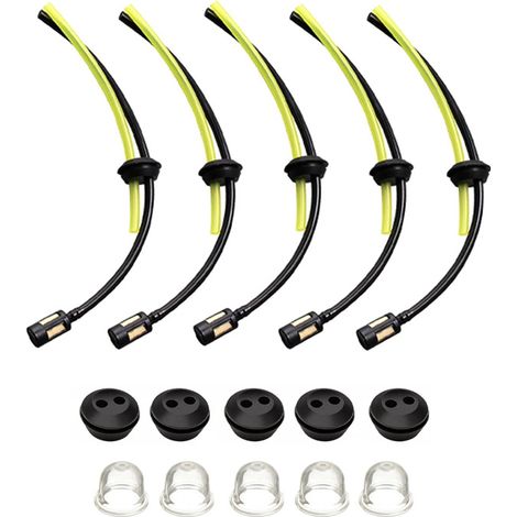 Manguera de combustible con filtro, kit de filtro de combustible universal, manguera principal de combustible de 20 cm (paquete de 15) (1/5)