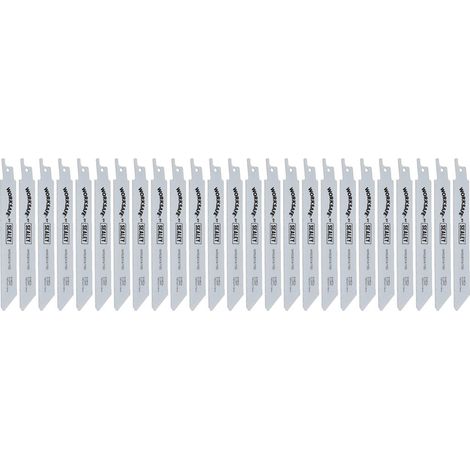 Reciprocating Saw Blade Metal 150mm Length 18tpi Bi Metal Pack of 25 (1/2)