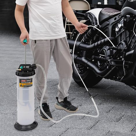 Manuelle Ölabsaugpumpe Vakuum Absaugpumpe Pneumatische Öl Absaugpumpe Handpumpe Flüssigkeitsabsaugpumpe 7.5L mit Schläuche (1/5)