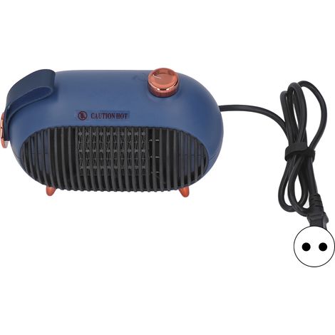 Radiateur céramique PTC silencieux 900W 3 niveaux, bleu, coque ignifugée, chauffage rapide pour bureau, prise UE 110-220V (1/5)