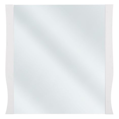 Spiegel Badezimmer weiß quadratisch 80x80 cm dünner Rahmen 2 cm Design