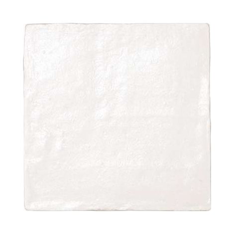 Eiffel Art Construction – Carrelage mur effet zellige bejmat satiné blanc 10x10 cm – Finition artisanale unique – Bords irréguliers – Pour rénovation intérieure/extérieure (1/5)
